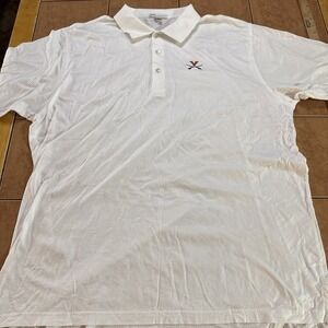 Virginia Cavaliers Peter Millar Polo Shirt Mens XXL Solid White Summer Golf